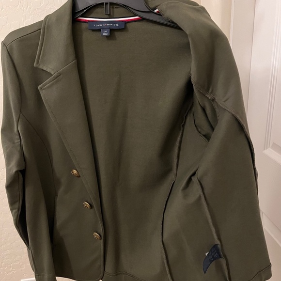 Olive Green Unlined Blazer by Tommy Hilfiger - Picture 3 of 5
